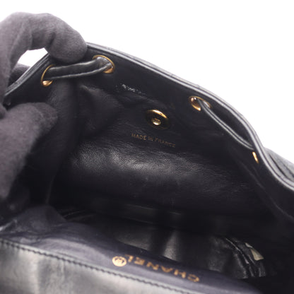 マトラッセ バックパック リュックサック ラムスキン ブラック ゴールド金具 シャネル バッグ CHANEL