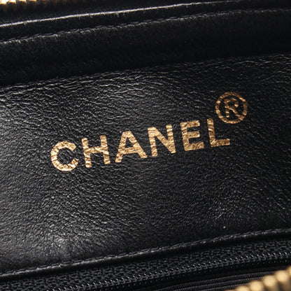 マトラッセ チェーンショルダーバッグ ラムスキン ブラック ゴールド金具 シャネル バッグ CHANEL