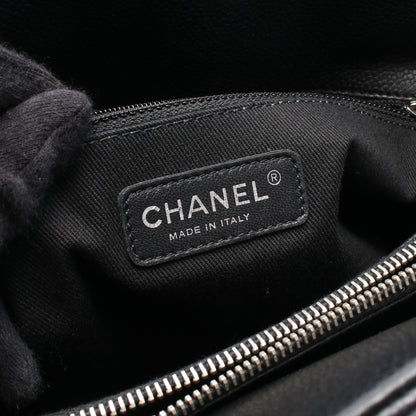 チェーンショルダーバッグ キャビアスキン ブラック シルバー金具 シャネル バッグ CHANEL