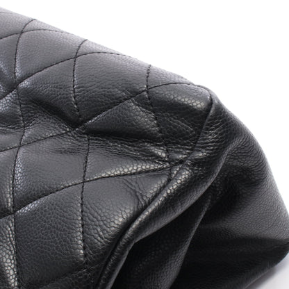 チェーンショルダーバッグ キャビアスキン ブラック シルバー金具 シャネル バッグ CHANEL