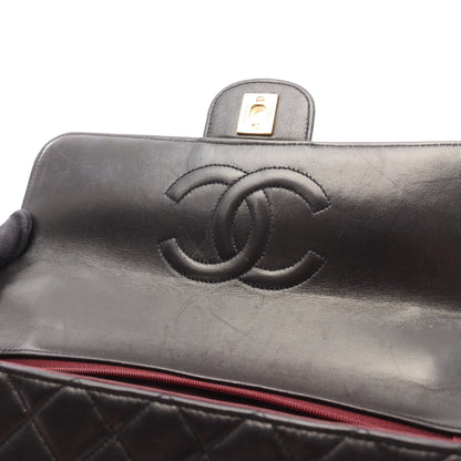マトラッセ 親子バッグ ハンドバッグ ラムスキン ブラック ゴールド金具 シャネル バッグ CHANEL