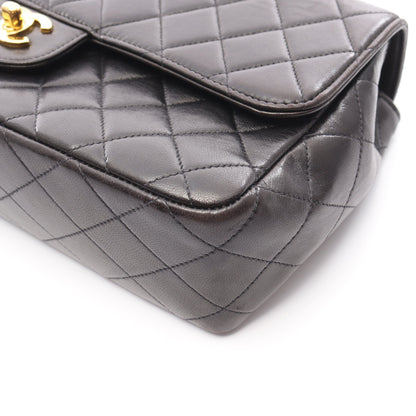 マトラッセ 親子バッグ ハンドバッグ ラムスキン ブラック ゴールド金具 シャネル バッグ CHANEL