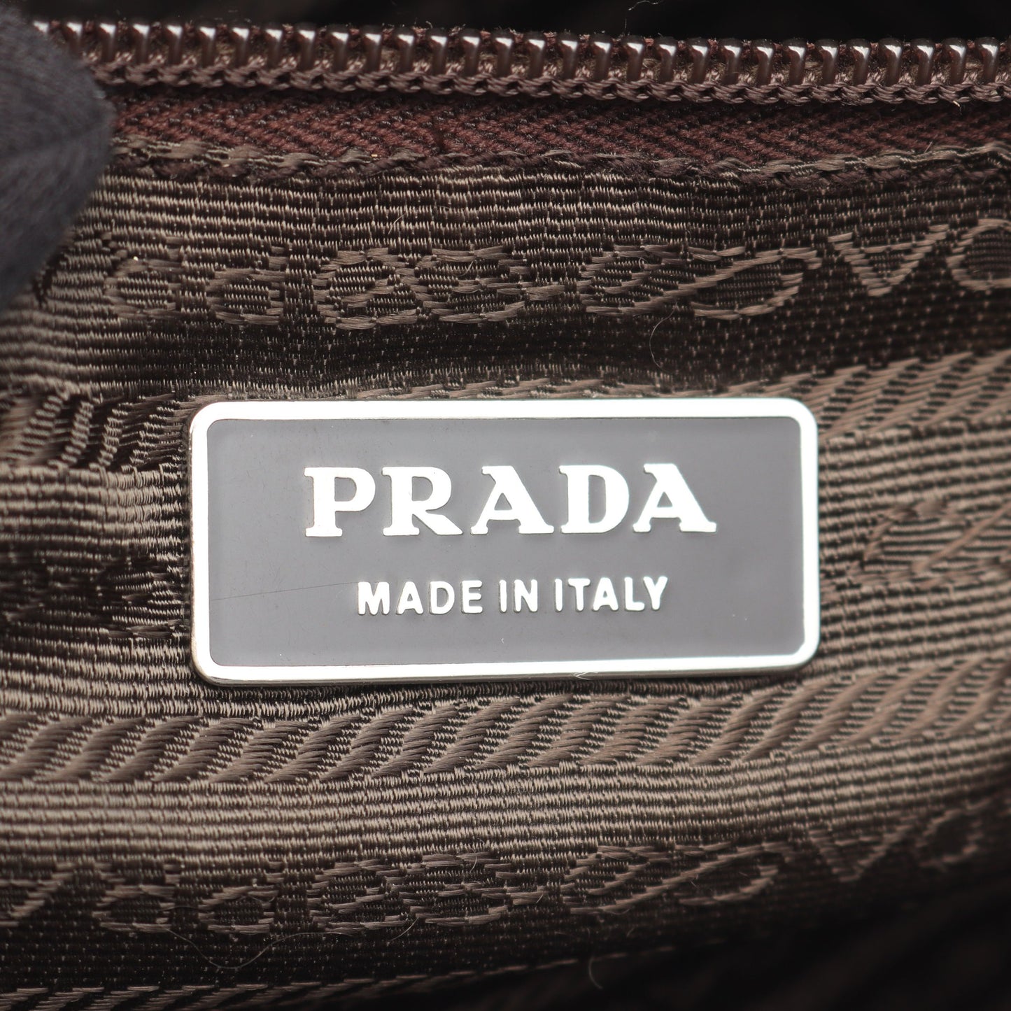 TESSUTO + VERNI ショルダーバッグ レザー グレーブラウン プラダ バッグ PRADA