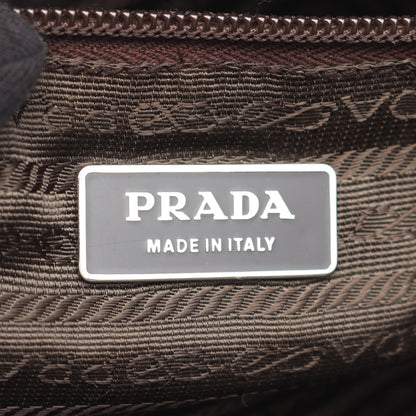 TESSUTO + VERNI ショルダーバッグ レザー グレーブラウン プラダ バッグ PRADA