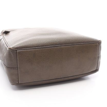 TESSUTO + VERNI ショルダーバッグ レザー グレーブラウン プラダ バッグ PRADA