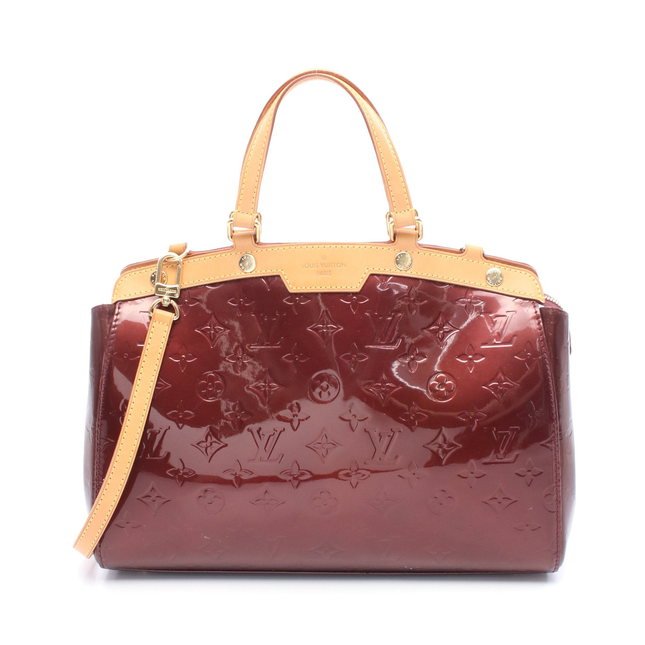 Louis Vuitton ヴェルニハンドバッグ ダークパープル