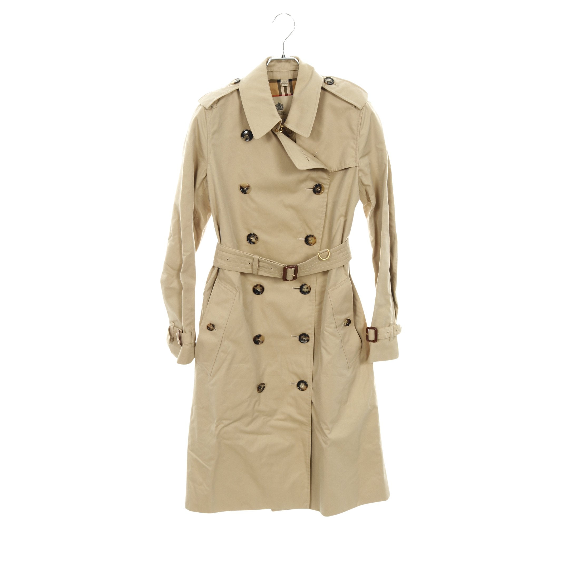 バーバリーズ ノバチェック ベルト Aライン トレンチコート レディース