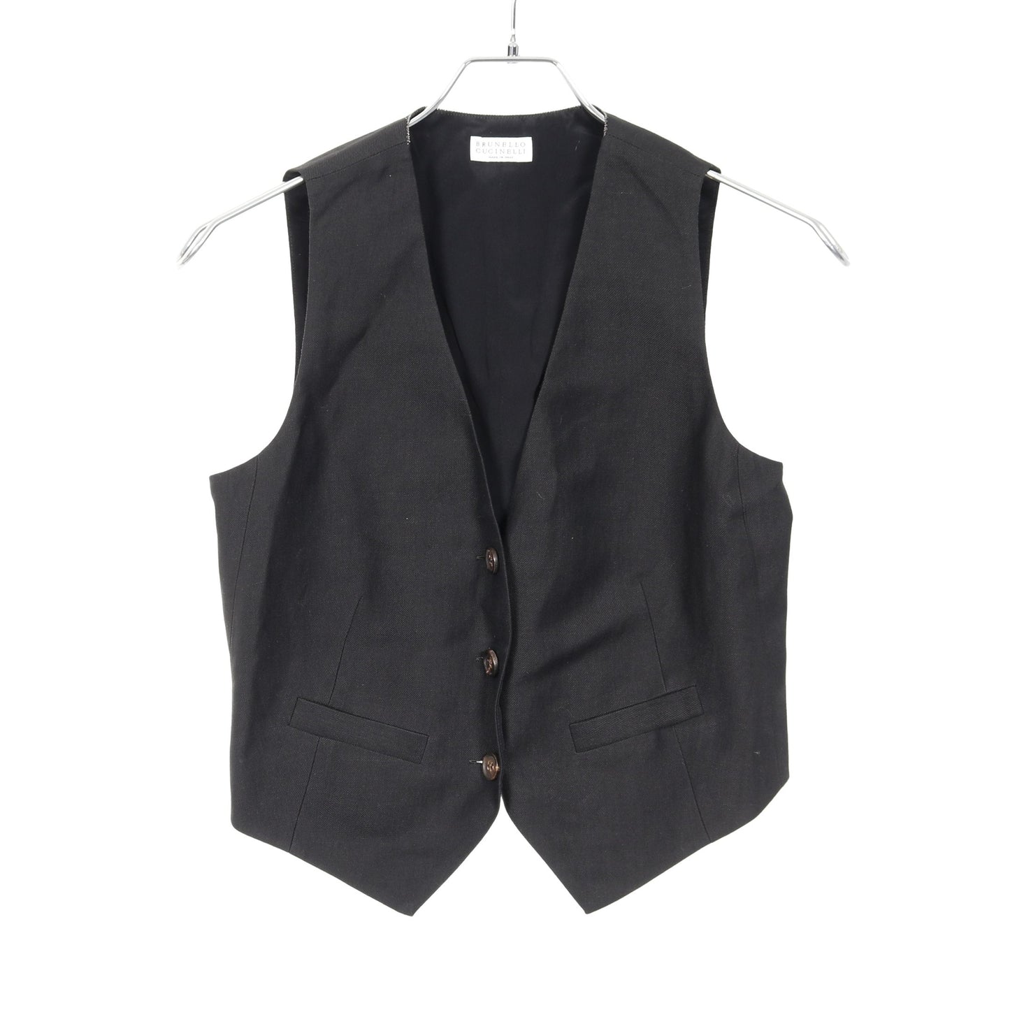 ベスト レーヨン ブラック ビーズ ブルネロクチネリ トップス BRUNELLO CUCINELLI