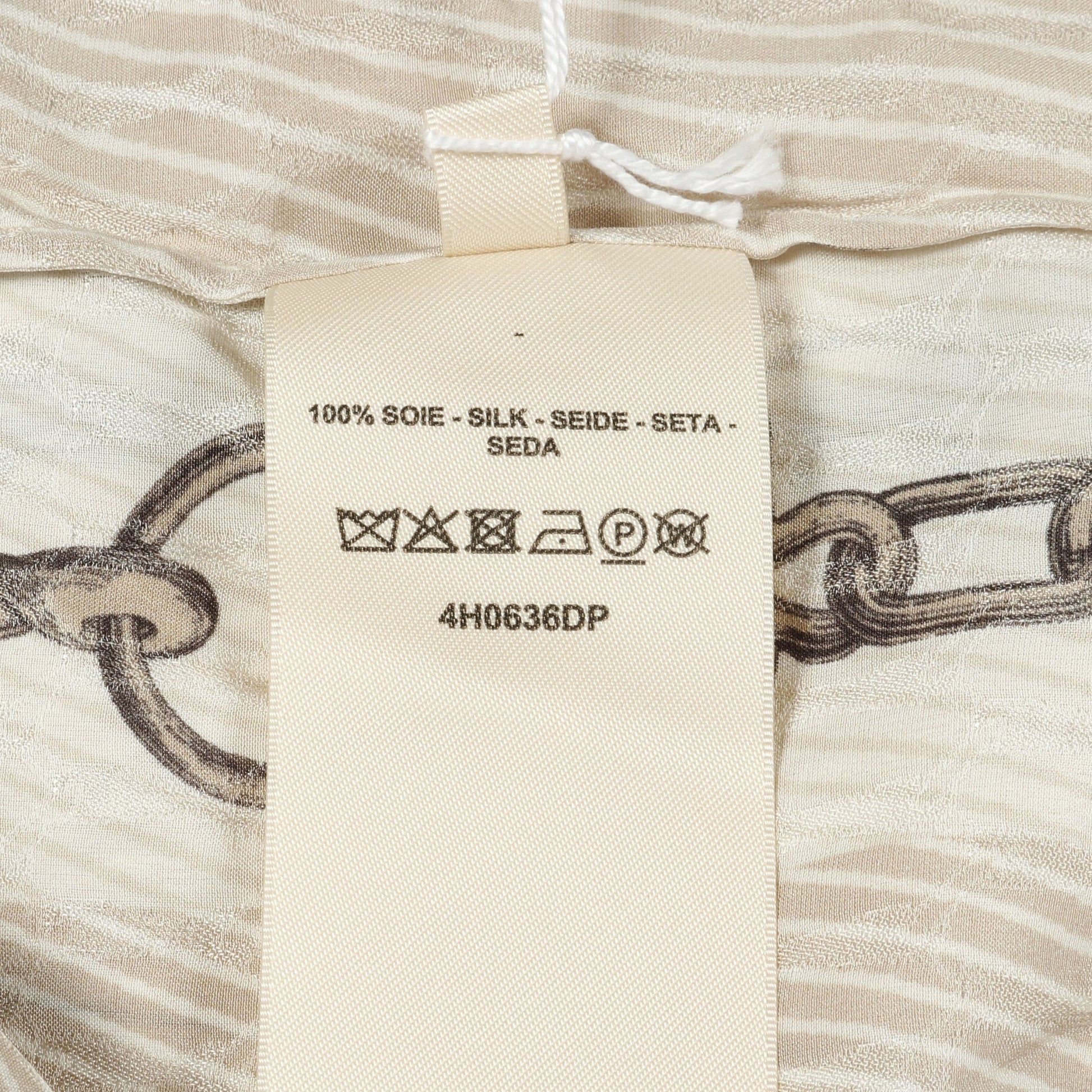 Effet Kaleidoscope ワンピース シルク ベージュ マルチカラー エルメス ワンピース HERMES