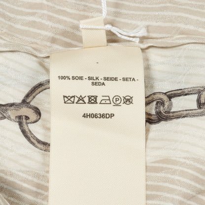 Effet Kaleidoscope ワンピース シルク ベージュ マルチカラー エルメス ワンピース HERMES