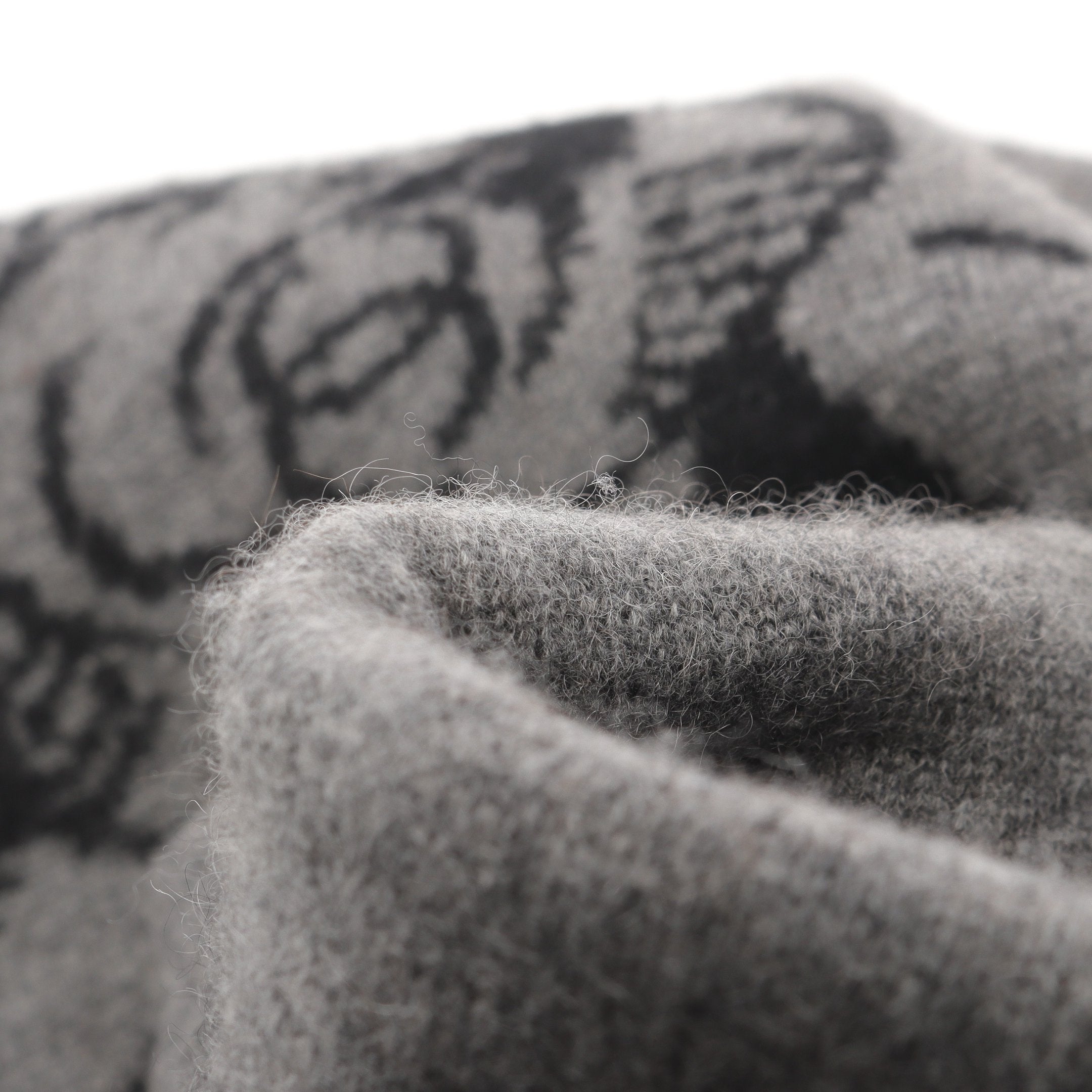 ココマーク ストール マフラー カシミヤ ブラック グレー シャネル – RECLO