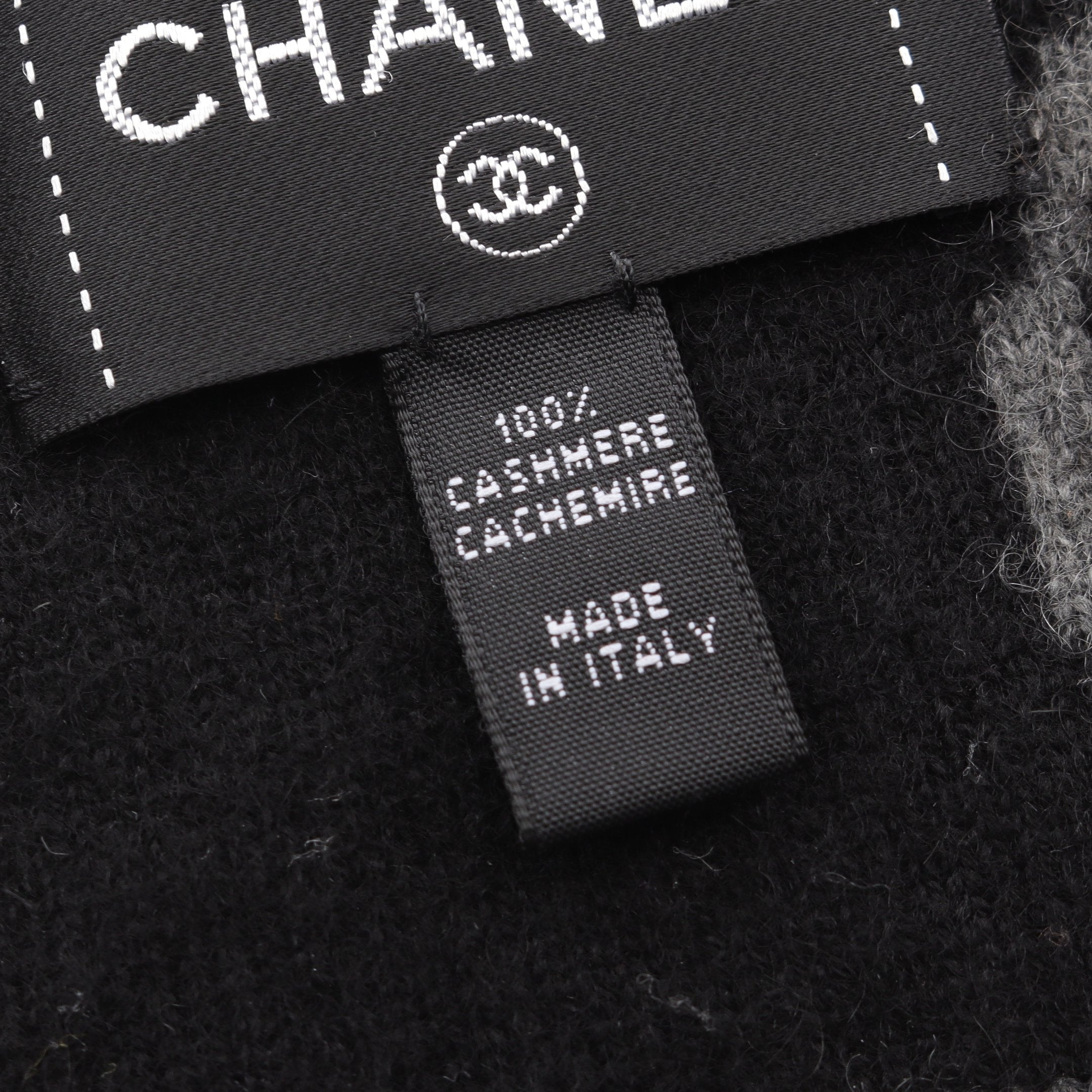 ココマーク ストール マフラー カシミヤ ブラック グレー シャネル – RECLO