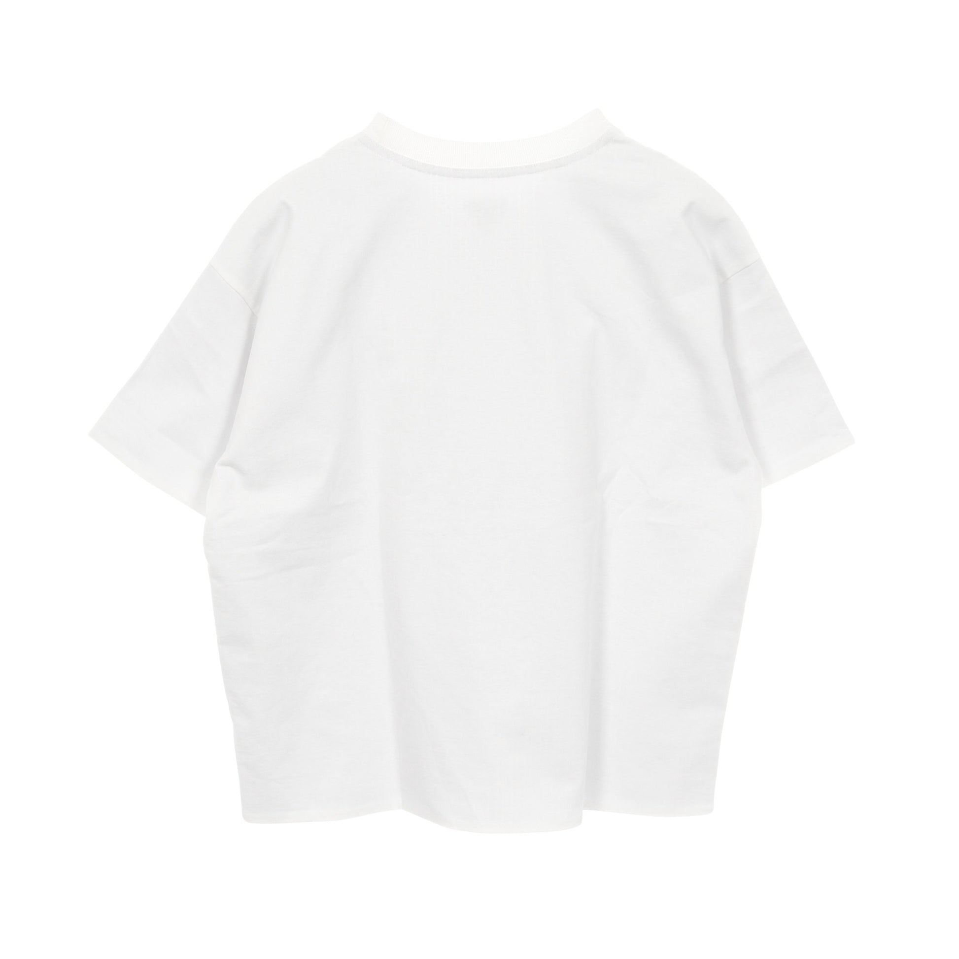 ダブルレイヤー Tシャツ クルーネック 半袖 チェック コットン ホワイト ボッテガヴェネタ トップス BOTTEGA VENETA