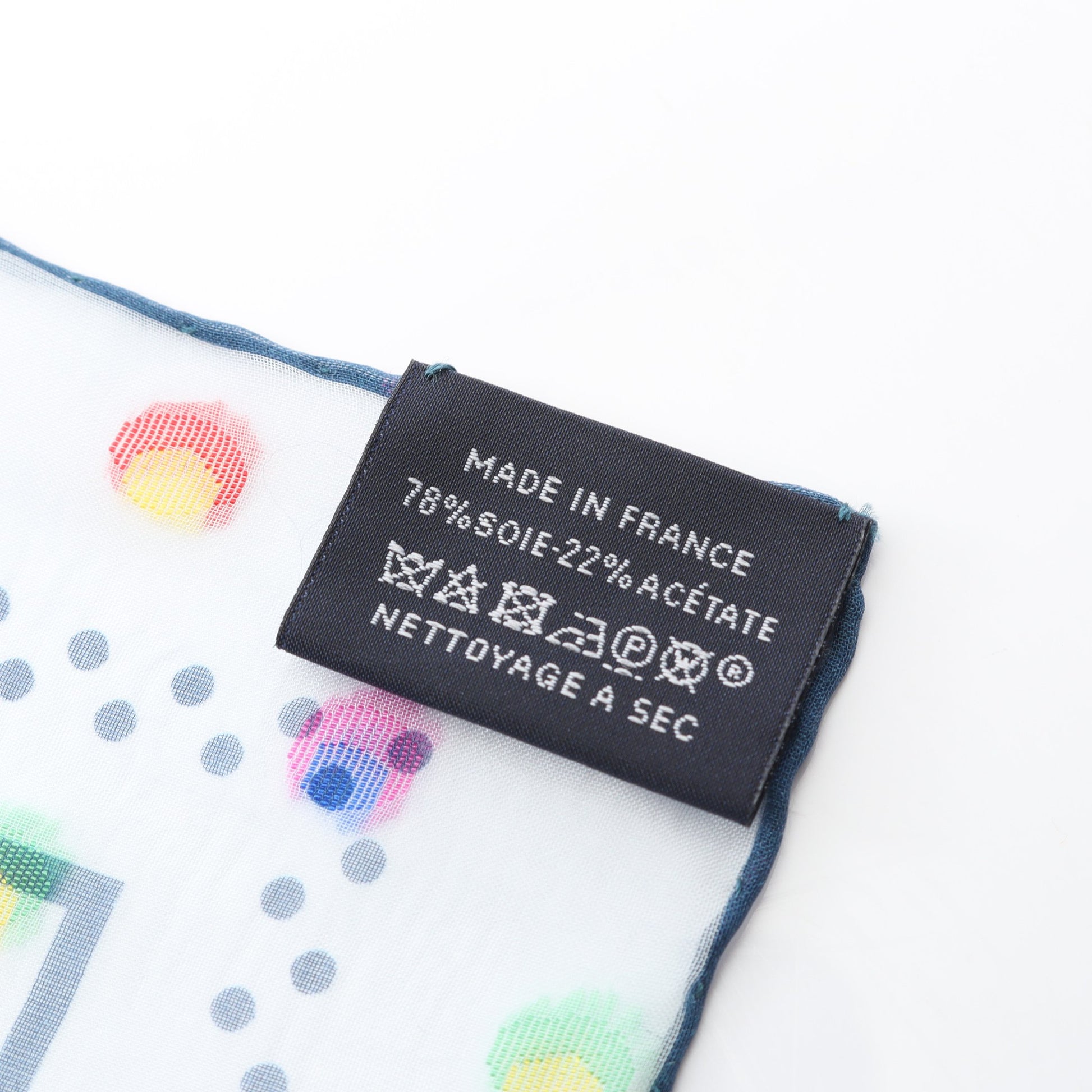 カレ60 モスリン SANGLES EN ZIGZAG BANDANA スカーフ シルク ライト  