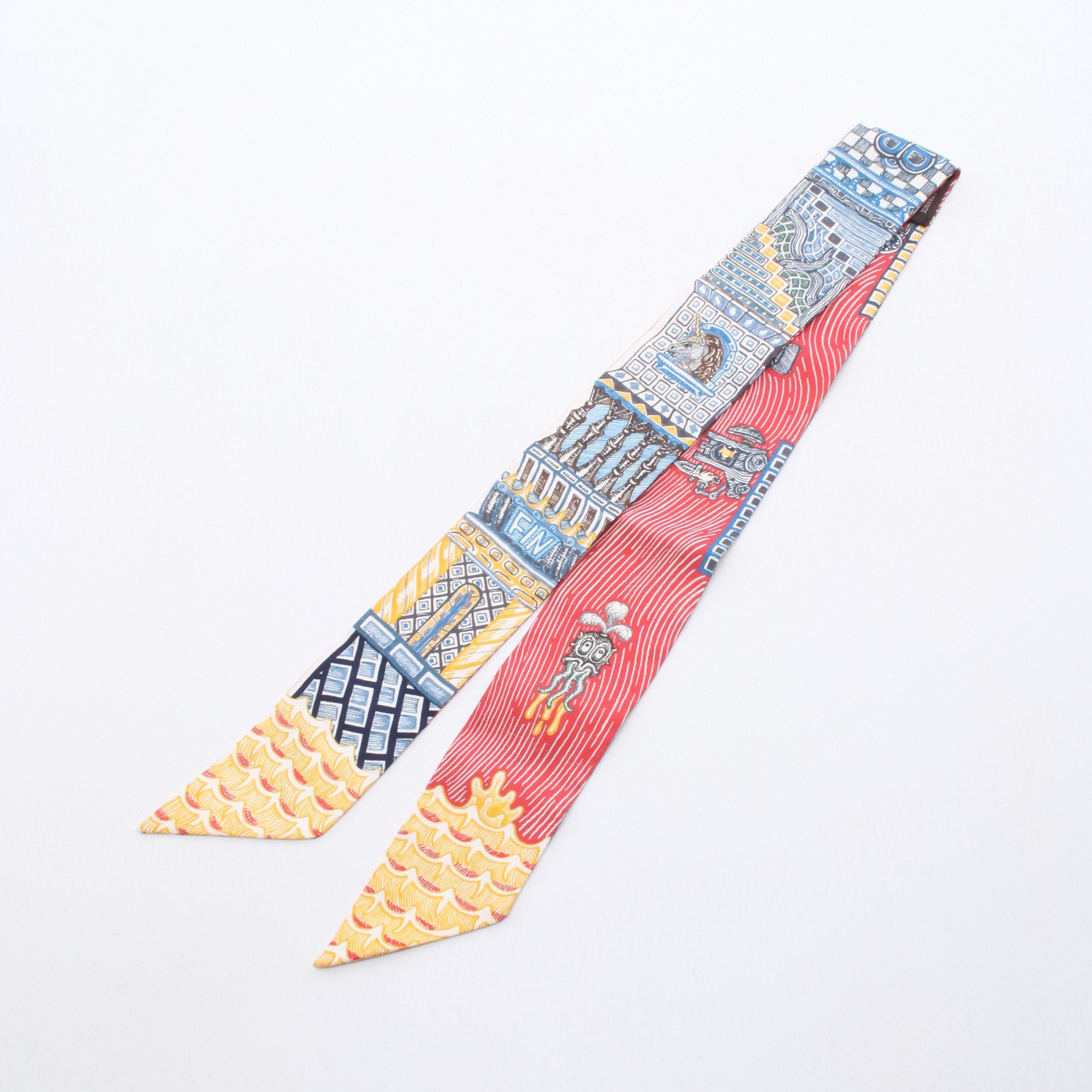 ツイリー SUPER SILK QUEST リボン スカーフ シルク マルチカラー