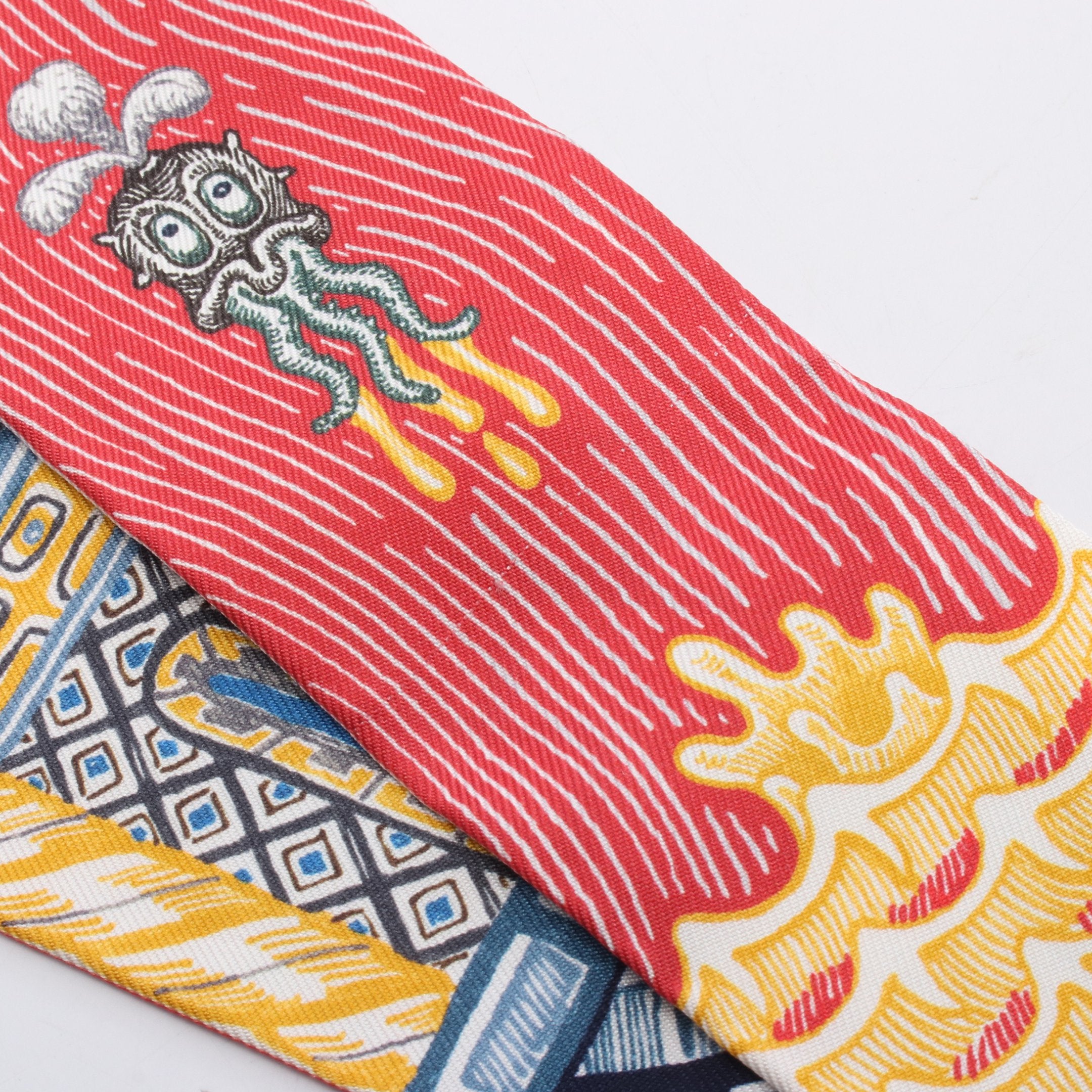 ツイリー SUPER SILK QUEST リボン スカーフ シルク マルチカラー