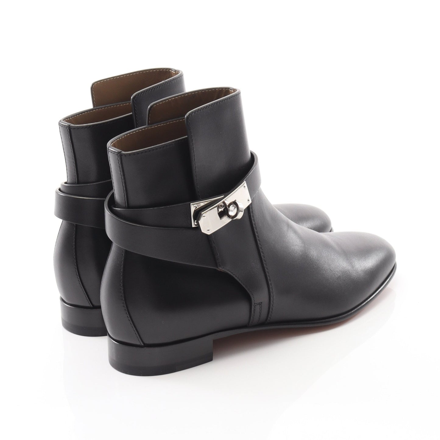 ネオ ショート ブーツ レザー ブラック エルメス シューズ HERMES