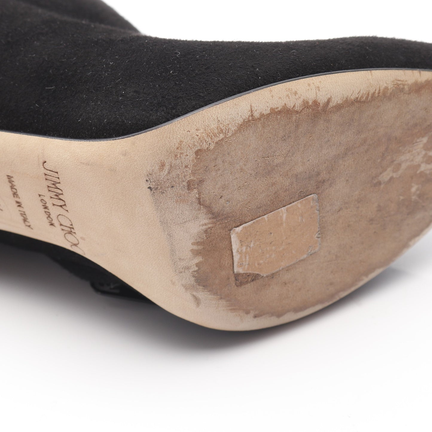 ブーツ ラインストーン スエード ブラック ジミーチュウ シューズ JIMMY CHOO