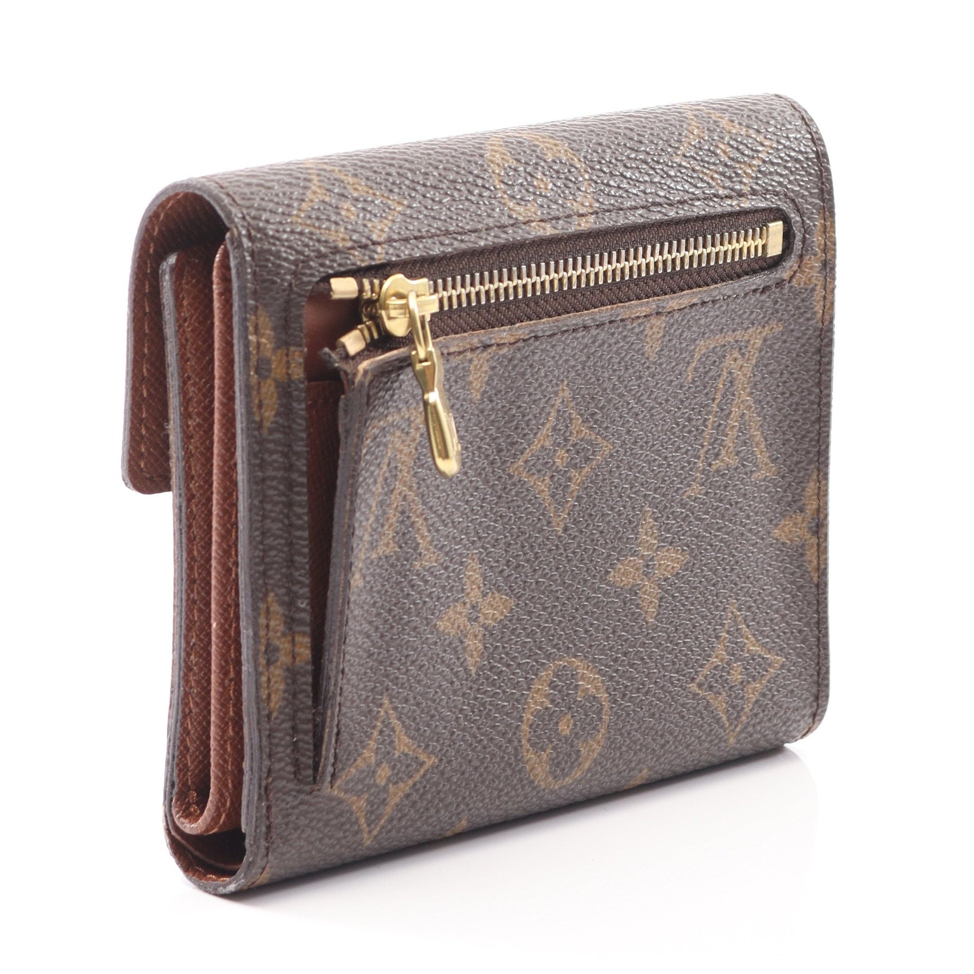 ポルトフォイユ コアラ モノグラム 三つ折り財布 PVC ブラウン ルイ  