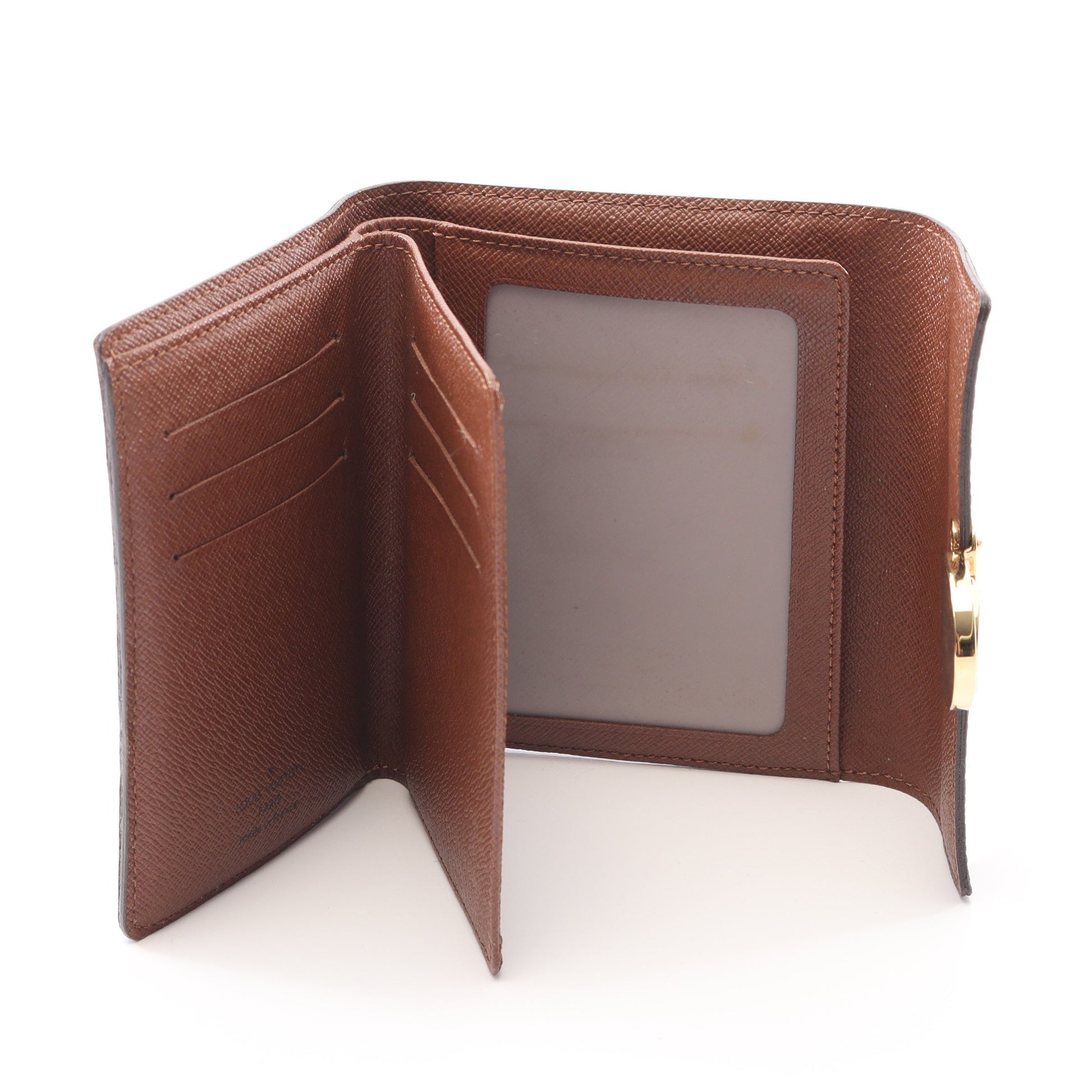 ポルトフォイユ コアラ モノグラム 三つ折り財布 PVC ブラウン ルイ  