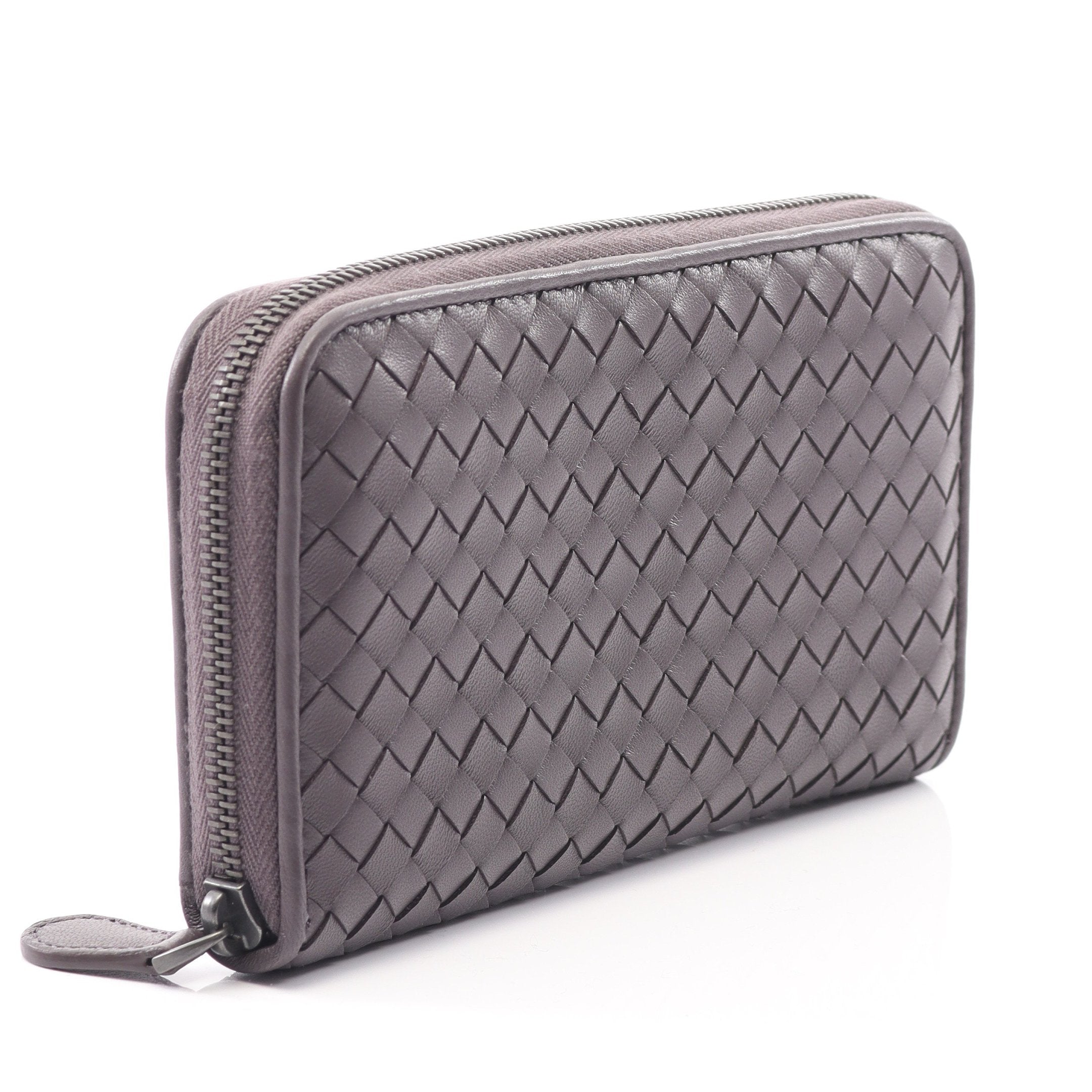 Bottega Veneta イントレチャート長財布 グレー Bottega Veneta イントレチャート 長財布 グレー BOTTEGA VENETA