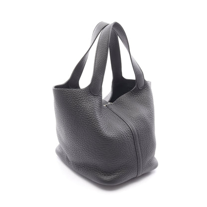ピコタンロックMM ハンドバッグ トリヨンクレマンス ブラック ゴールド金具 W刻印 エルメス バッグ HERMES