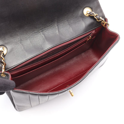 マドモアゼル チェーンショルダーバッグ ラムスキン ブラック ゴールド金具 シャネル バッグ CHANEL