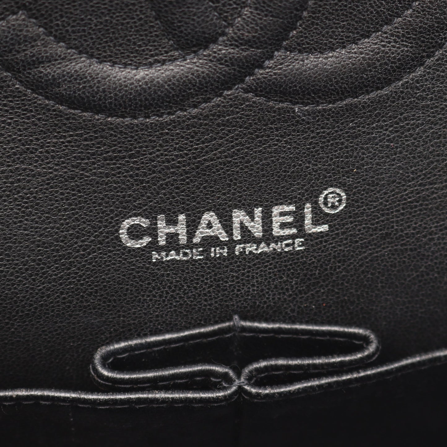 マトラッセ Wフラップ Wチェーンショルダーバッグ キャビアスキン ブラック シルバー金具 シャネル バッグ CHANEL