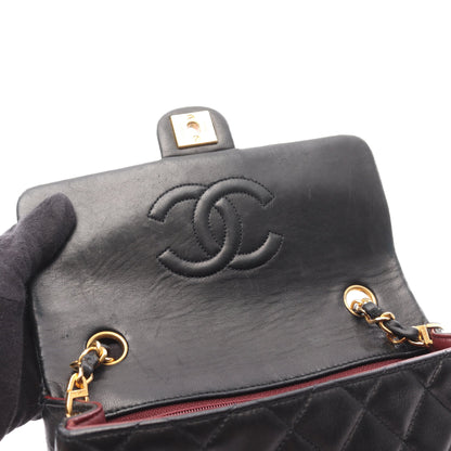 ミニマトラッセ20 チェーンショルダーバッグ ラムスキン ブラック ゴールド金具 シャネル バッグ CHANEL