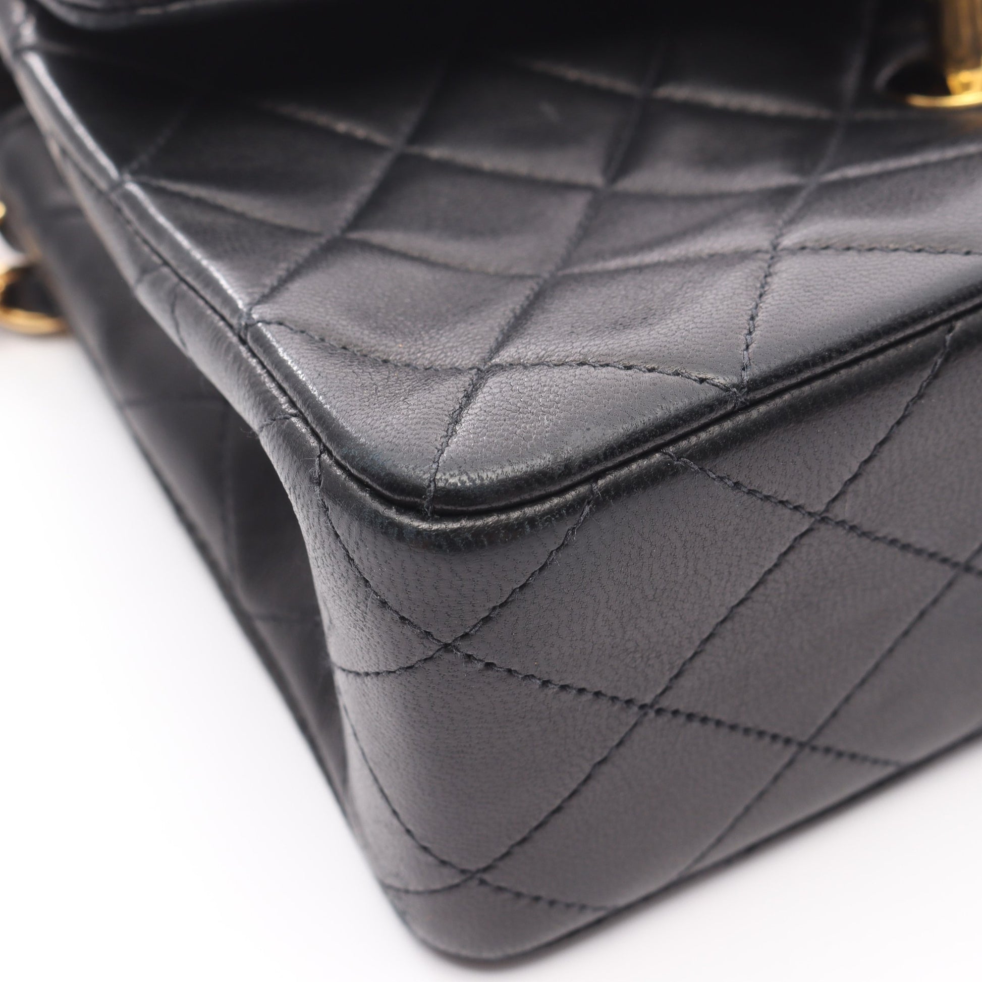 ミニマトラッセ20 チェーンショルダーバッグ ラムスキン ブラック ゴールド金具 シャネル バッグ CHANEL