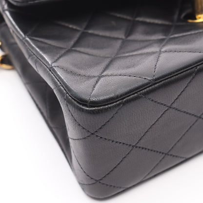 ミニマトラッセ20 チェーンショルダーバッグ ラムスキン ブラック ゴールド金具 シャネル バッグ CHANEL