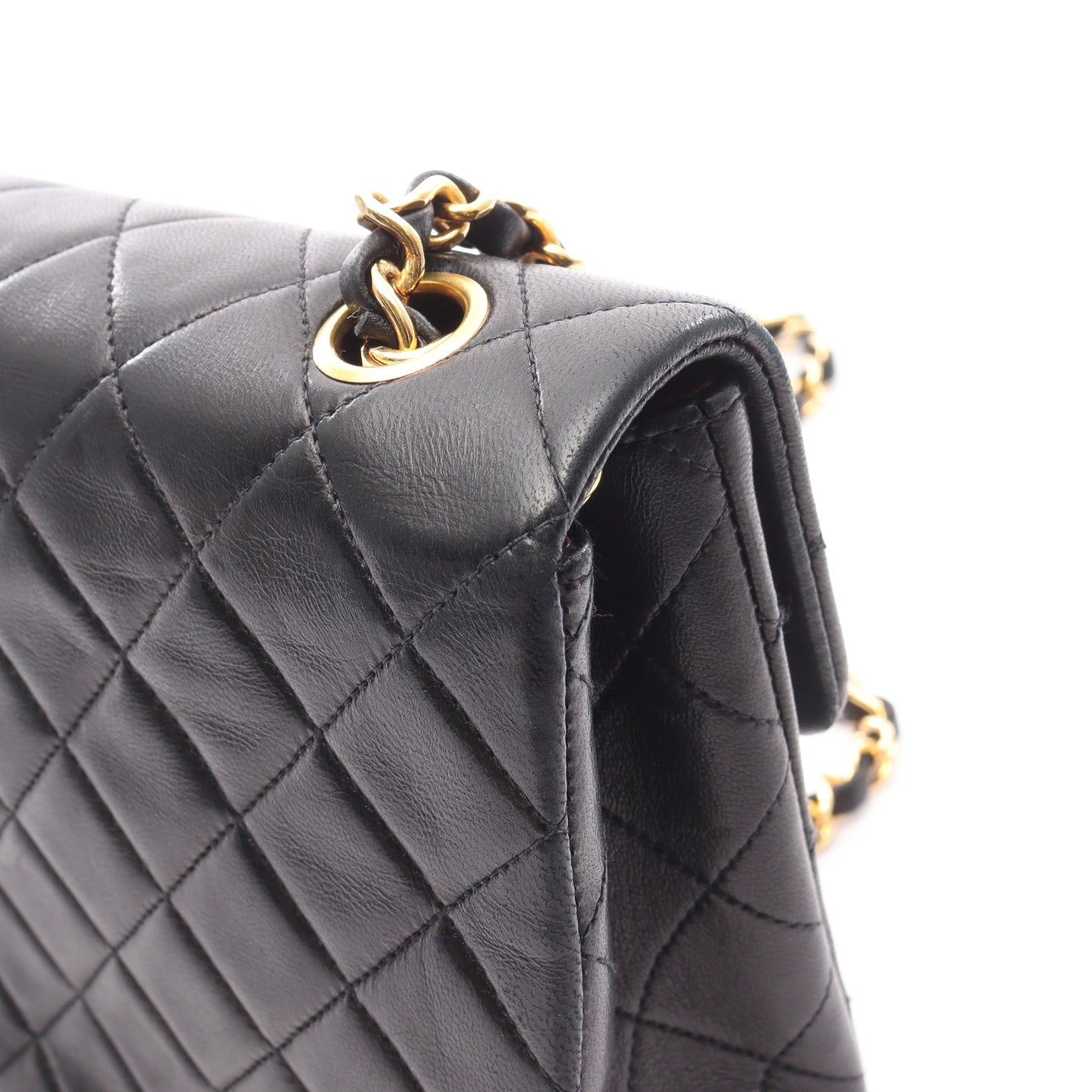 ミニマトラッセ20 チェーンショルダーバッグ ラムスキン ブラック ゴールド金具 シャネル バッグ CHANEL