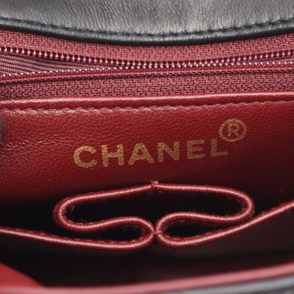 ミニマトラッセ20 チェーンショルダーバッグ ラムスキン ブラック ゴールド金具 シャネル バッグ CHANEL