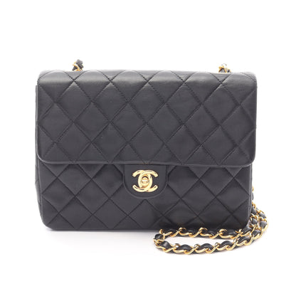 ミニマトラッセ20 チェーンショルダーバッグ ラムスキン ブラック ゴールド金具 シャネル バッグ CHANEL
