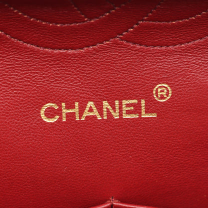マトラッセ Wフラップ Wチェーンショルダーバッグ ラムスキン ブラック ゴールド金具 シャネル バッグ CHANEL