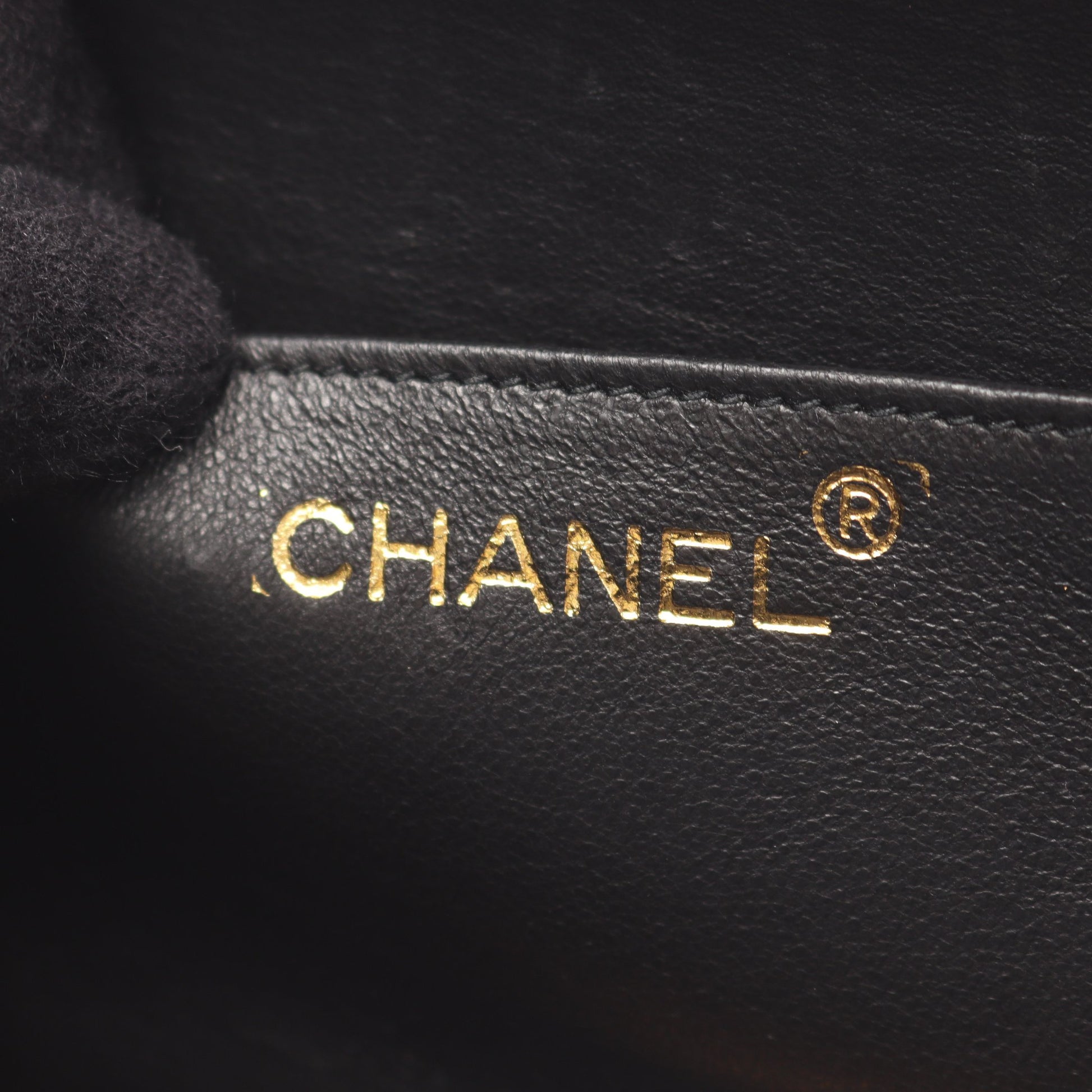 ココマーク ダイヤステッチ チェーンショルダーバッグ ラムスキン ブラック ゴールド金具 シャネル バッグ CHANEL
