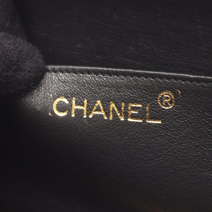 ココマーク ダイヤステッチ チェーンショルダーバッグ ラムスキン ブラック ゴールド金具 シャネル バッグ CHANEL