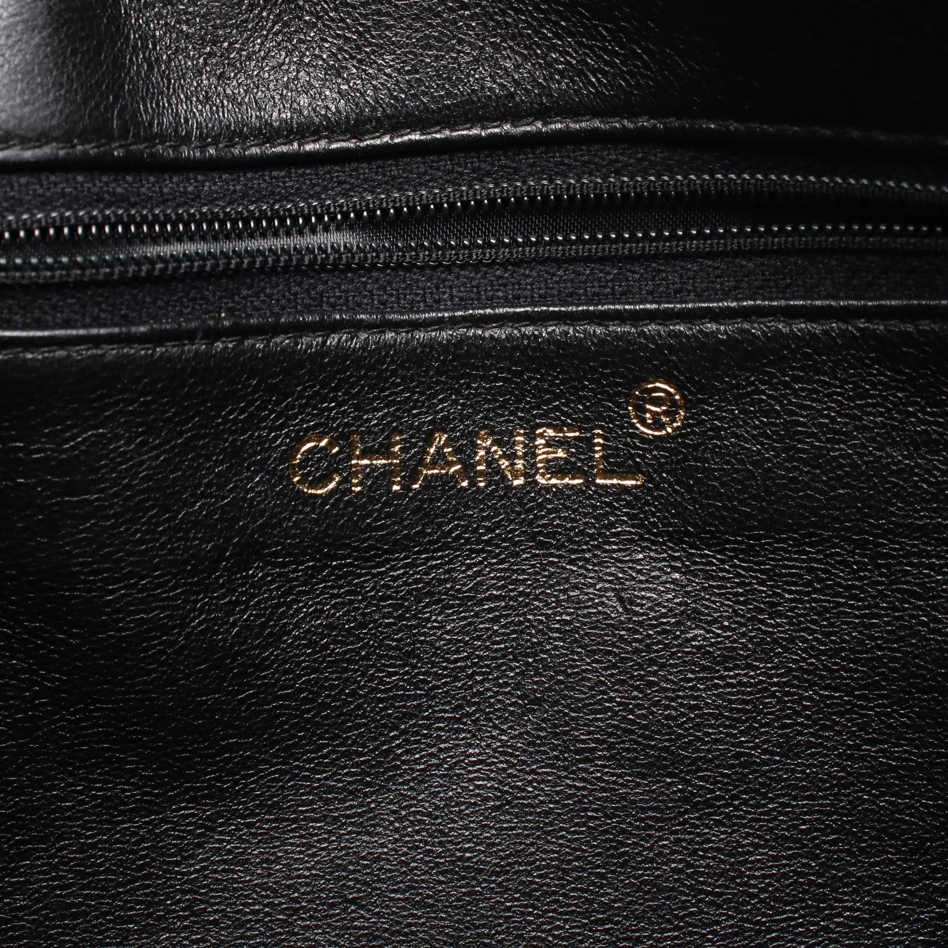 マトラッセ チェーンショルダーバッグ ラムスキン ブラック ゴールド金具 シャネル バッグ CHANEL