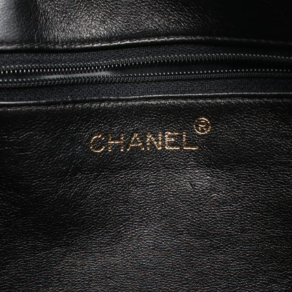 マトラッセ チェーンショルダーバッグ ラムスキン ブラック ゴールド金具 シャネル バッグ CHANEL