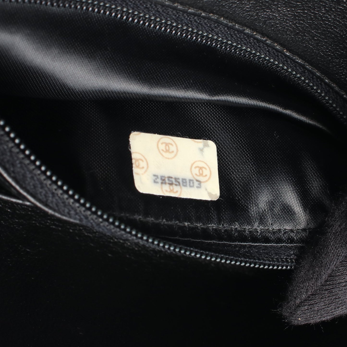 マトラッセ チェーンショルダーバッグ ラムスキン ブラック ゴールド金具 シャネル バッグ CHANEL