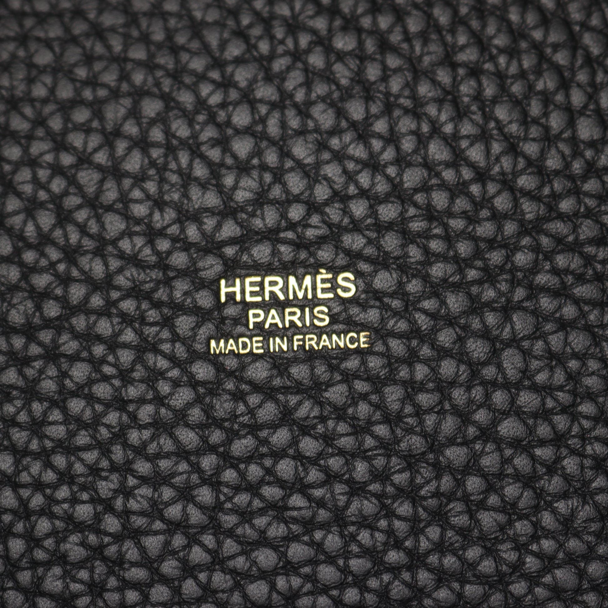 ピコタンロックPM ハンドバッグ トリヨンクレマンス ブラック ゴールド金具 W刻印 エルメス バッグ HERMES
