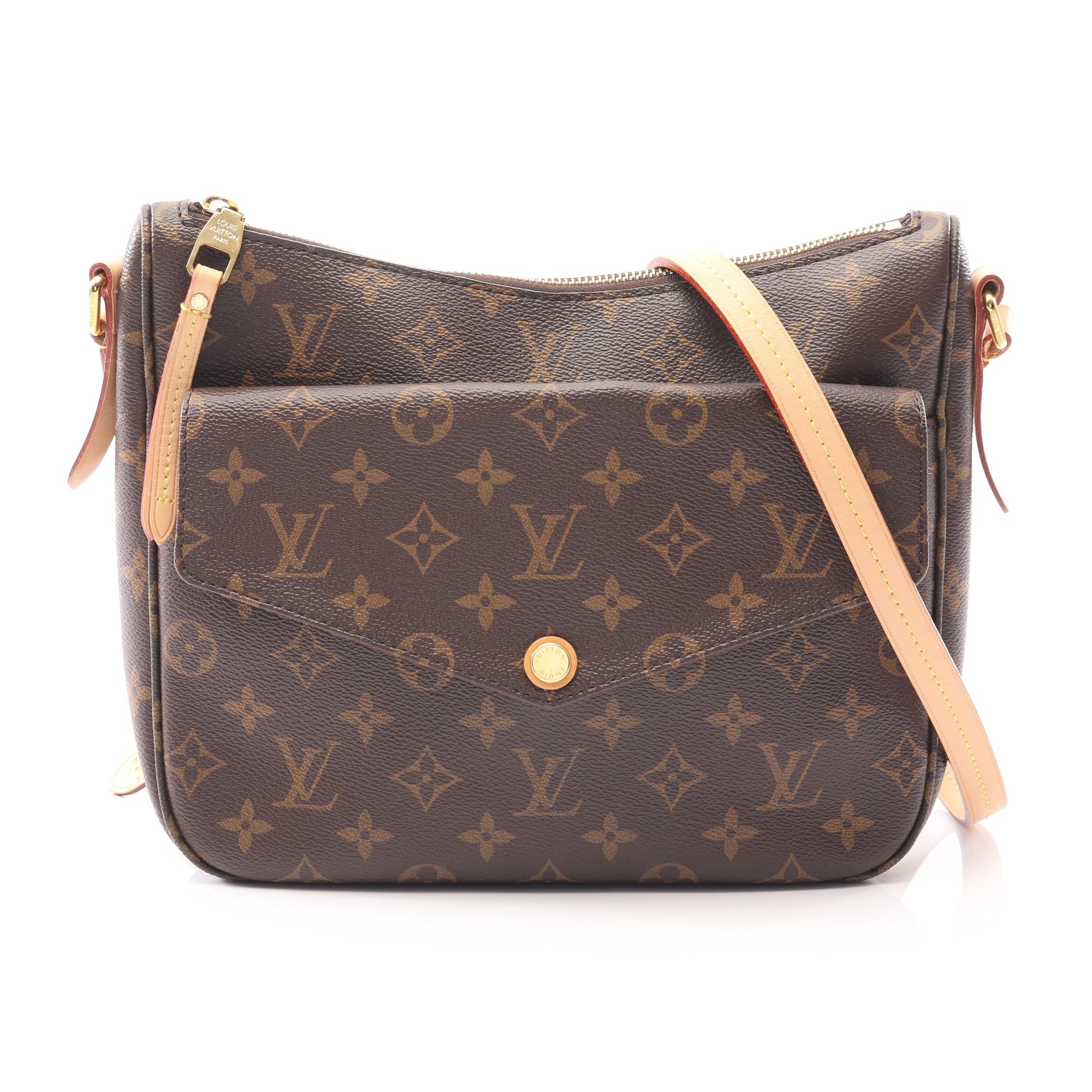 マビヨン モノグラム ショルダーバッグ PVC レザー ブラウン ルイヴィトン バッグ LOUIS VUITTON