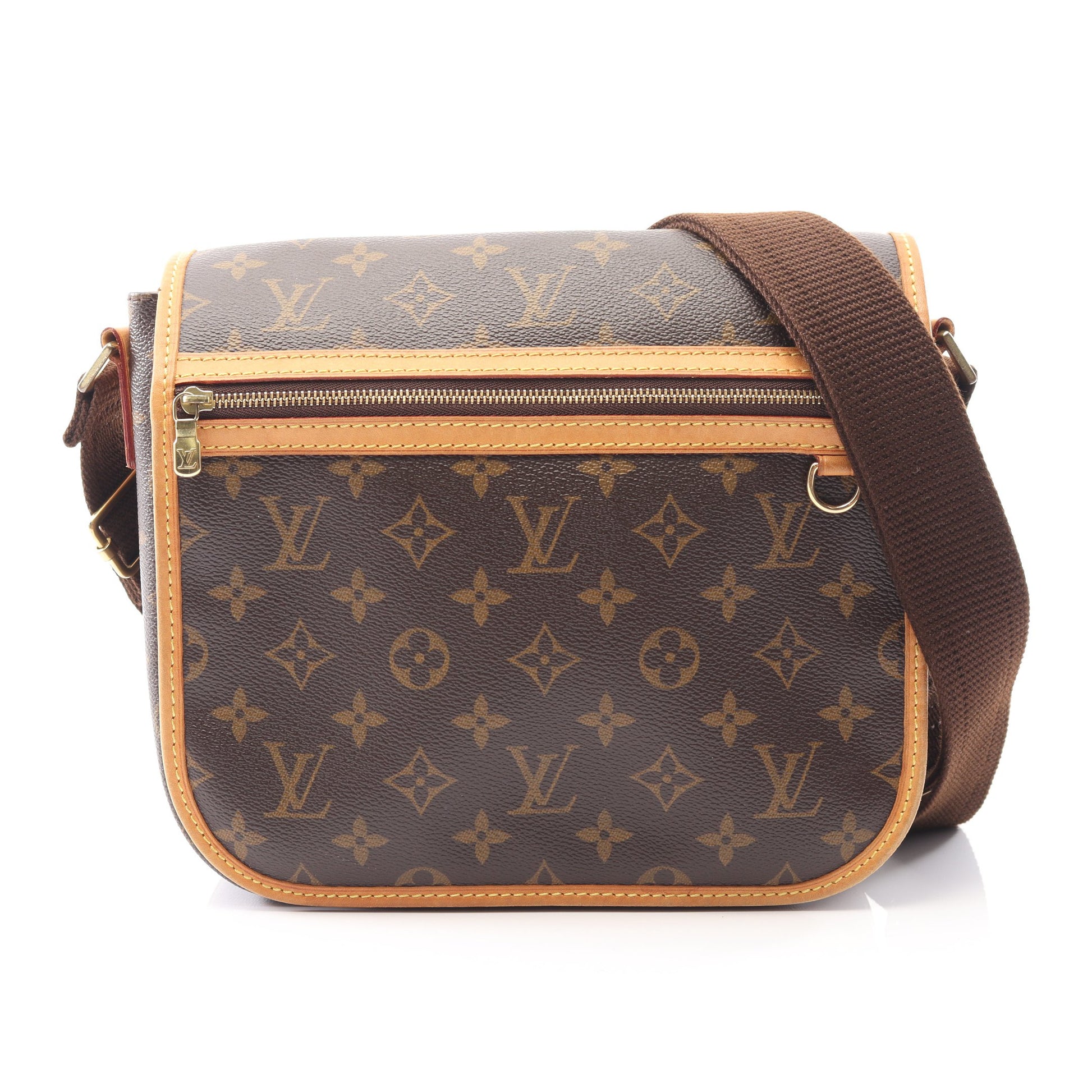 メッセンジャーPM ボスフォール モノグラム ショルダーバッグ PVC レザー ブラウン ルイヴィトン バッグ LOUIS VUITTON