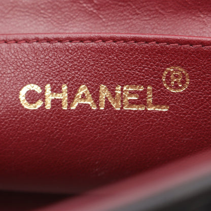 マトラッセ ダイアナフラップ チェーンショルダーバッグ ラムスキン ブラック ゴールド金具 シャネル バッグ CHANEL