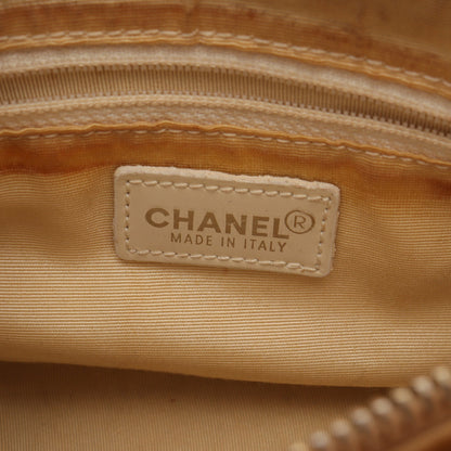 チョコバー ハンドバッグ レザー ベージュ ゴールド金具 シャネル バッグ CHANEL