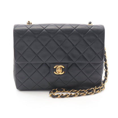 ミニマトラッセ チェーンショルダーバッグ ラムスキン ブラック ゴールド金具 シャネル バッグ CHANEL