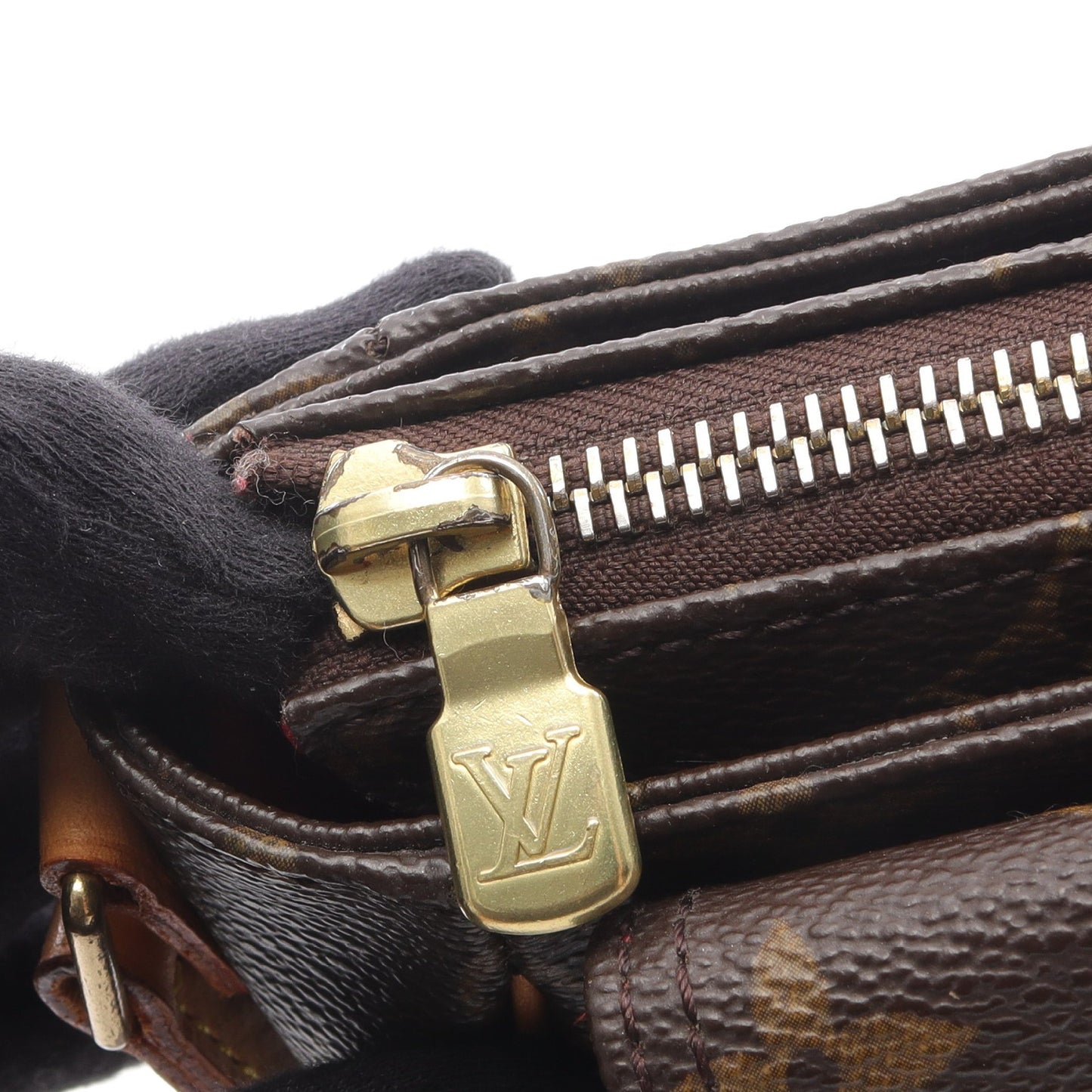 ヴィバシテPM モノグラム ショルダーバッグ PVC レザー ブラウン ルイヴィトン バッグ LOUIS VUITTON