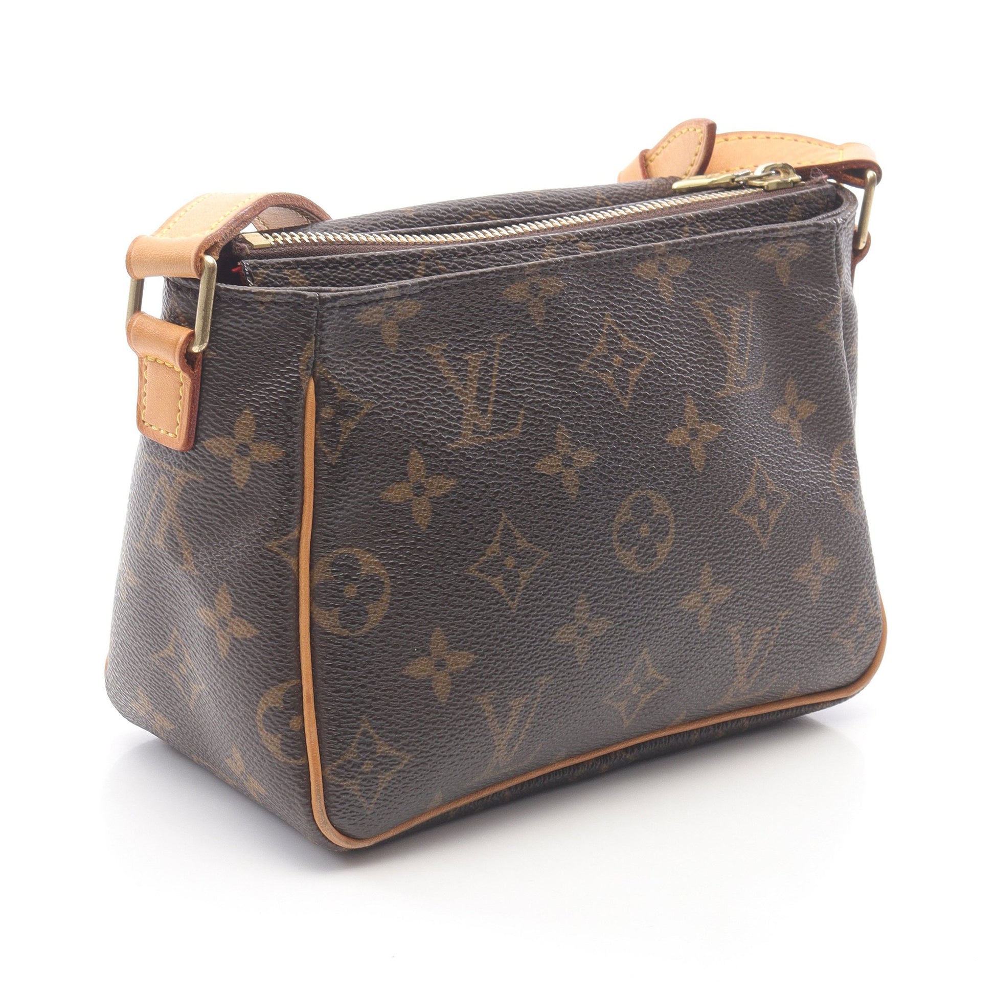 ヴィバシテPM モノグラム ショルダーバッグ PVC レザー ブラウン ルイヴィトン バッグ LOUIS VUITTON
