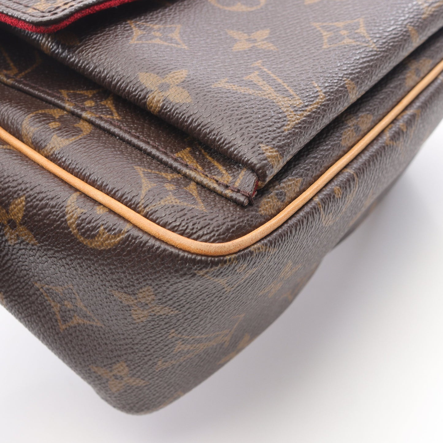 ヴィバシテPM モノグラム ショルダーバッグ PVC レザー ブラウン ルイヴィトン バッグ LOUIS VUITTON