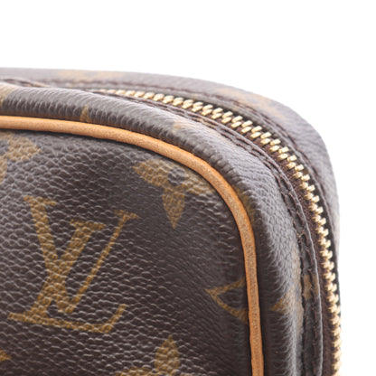 ダヌーブ モノグラム ショルダーバッグ PVC レザー ブラウン ルイヴィトン バッグ LOUIS VUITTON